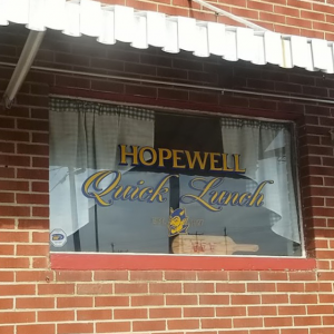 Hopewell Quick Lunch window