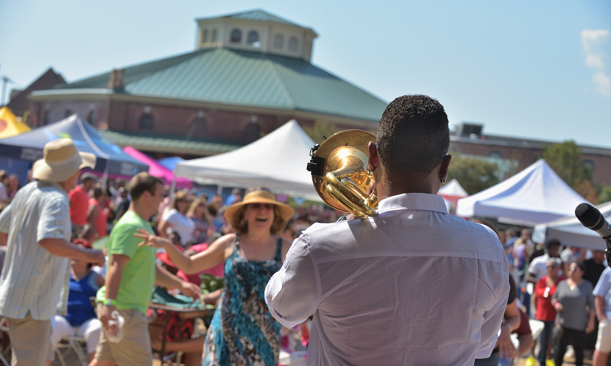 Festivals with City Table in Background - Petersburg, VA